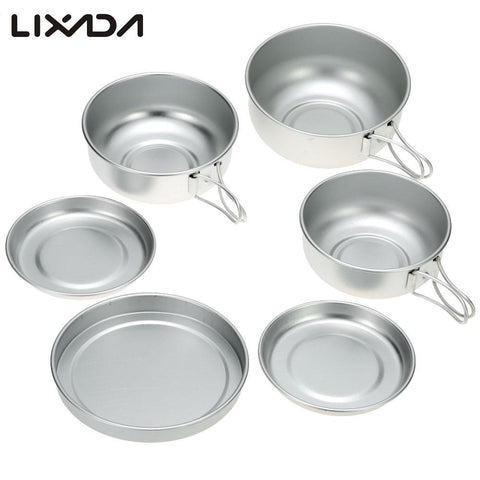 Outdoor Camping Cooking Set Hiking Cookware Tableware