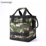 Laumango Cooler Bag Folding Insulation Camouflage Large Meal