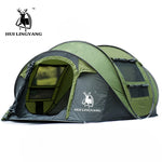 Large throw tent outdoor 3-4persons automatic speed open throwing pop up
