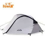 Hewolf Camping Tent 2 Persons Double Layer Aluminum Poles