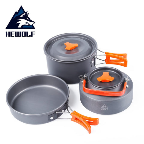 Three-piece Suit 2-3 People Outdoor Camping Portable cooking