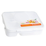 Five grid Plastic Can Microwave Lunch Box